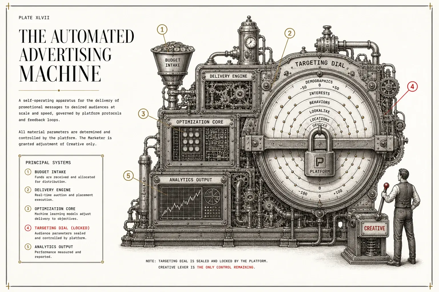 The platform now sets targeting automatically, so the creative angle is the one lever the marketer still controls.